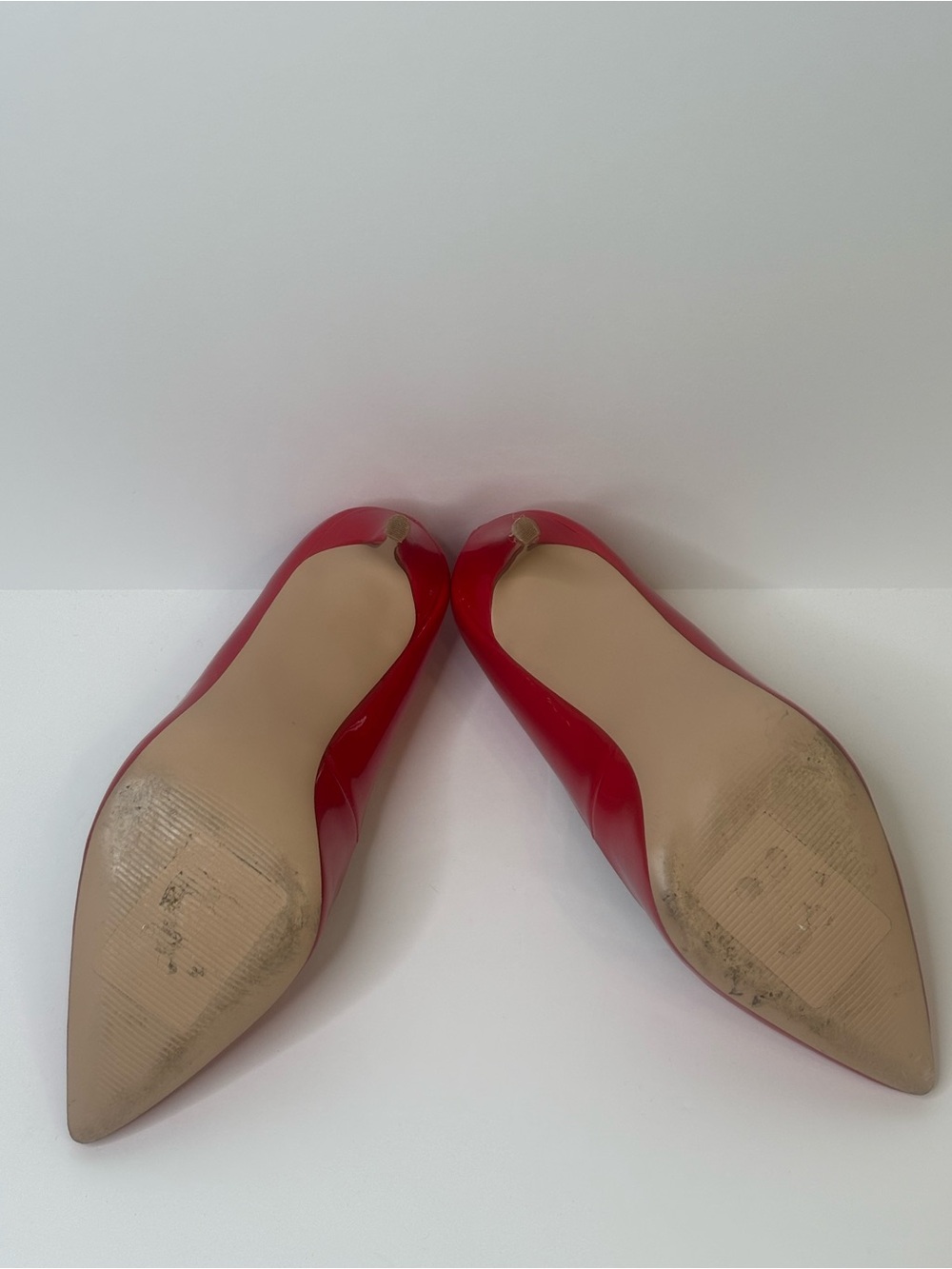 Steve Madden Red Patent Pointed-Toe Stiletto Pumps Size 7 - Picture 6 of 12